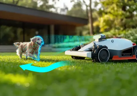 Robot som identifiserer en hund